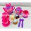 Popular kids plastic tea set toy with EN71