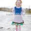 China Latest little kids cotton summer ruffle design casual dress for fancy girls