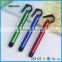 Novelty promotion cheap advertising ball pen with logo metal extendable pen