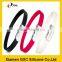 newest fashion stainless steel bracelet silicone wristband