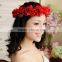 Decorative artificial flower crown/tiara flower crown/wedding flower crown headband flower