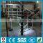 indoor SS/spiral glass carbon led stairs design-YUD