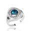 One dollar shop fashion jewelry crystal rhinestone zin alloy ring for girls