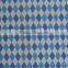 nylon lingerie fabric blue diamond checks on white polyester milk fiber Spandex print fabric