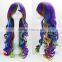 Fashion Rainbow Curly Wig, Hot Selling Cosplay Wig