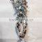 38cm high PET Silver Five-pointed star National Day centerpiece decoration