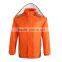 fashion leisure bright color reflective thin foldable raincoat