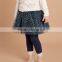 DK0037 dave bella 2015 autumn fashion leopard skirt kids above-knee skirt girls princess clothes girls boutique skirt fairy