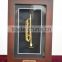Trumpet Model Display Case Wall Frame Adornment Gift with Wood