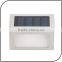 Waterproof 4 LED Solar Stair Light Step Light Garden Modern Stainless Steel Outdoor Light