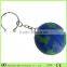 globle earth shape 3d key chains/small globle shape plastic 3d key rings/custom high quality key chain Shenzhen Manufacturer