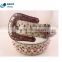 Hot Sale Western Real Horse Hide Cowgirl Pink Cowgirl Bling Women Belt