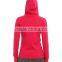 cotton french terry zip up gym hoody for lady