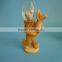 home decoration animal snow globe with resin rabbit statue.