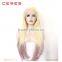 Ombre Blonde to Taro Color Synthetic Hair Lace Front Wigs for Women Long Straight Heat Resistant