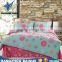 Queen King Size Flower Print China Factory Bedding Set for Bed