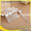 bride white metal hair comb for girls, magic hair comb