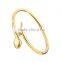 Snake Head Shape Women's Fashion Bracelets Stainless Steel Expandable Wire Bangle