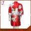 2606 Short Design Girl Pattern Kimono Satin Robe