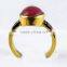 Lavender !! Gold Plated Ruby & CZ 925 Sterling Silver Ring, Wholesale Silver Jewelry, Indian Jewelry Manufacturer