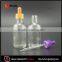 60ml round glass dropper bottle for e liquid clear dropper bottles