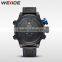 Weide new new wristwatch from china suppliers genuine leather waterproof casual wrist watch
