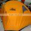 orange color portable and durable camping tent