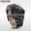 Relogios Masculino 2016 WEIDE New Luxury Leather Watches Men Strap Japan Movt Quartz Watch Stainless Steel Back