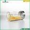 1000ml round glass storage jar /glass jar with metal lid wholesale