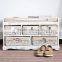 New fashion high quality wooden shoe rack cabinet designs for shoes display shop