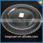 Hot Sale Cheap Clear Beaded Glass Charger Plates