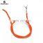 Factory Direct Sale Orange Power Cord,Colourful Fabric Textile Power Cord Round
