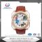 2015 Wholesale China watches factory Leather Bracelet Dress Wristwatch for girl Quartz hand clock Vintage Women Watches