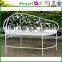 Classic Cheap Folding Antique White Metal Garden Chair For Outdoor Backyard J29M TS11 PL08-3097