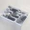 Wholesale 24PCS Stainless Steel PP Plastic Handle Flatware Set With Plastic Tray
