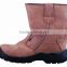 2014 new style steel toe cap and steel plate oil and slip resistent nubuck leather high cut boots for workman