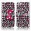 Fashion cute clip colorful printing bowtie leather case for iphone 6/6s in China
