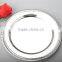 round silver plate silverplate platter for food party hotel home deco plate attractive greater stability and grip