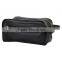 Black Leather Toiletry Bag for Mens