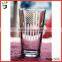 sand blasting etched beer glass with american flag design