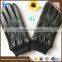 Classic men wool lined winter black sheepskin leather gloves made in China