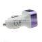 plastic material promotional gift dual USB car charger
