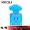 KEDU Hot Sale American Socket 15A 125V 2P+PE