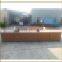 Sectional Outside Plastic rattan extra long sofa (S5255)