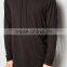 Men' s New Fashion Custom Logo Longline Black 80 cotton 20 polyester hoodies
