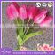 artificial tulip flower bouquet real touch pu popular artificial tulip for holiday home decoration flowers