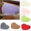 Heart Shape Shaggy Floor Rug / Anti Slip Bath Mat / Velvet Absorbent Carpet