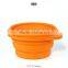 Foldable Silicone Bowl For Camping Storage Bowl With Lid