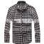 Good quality soft cotton plain flannel shirts for men