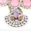 Colorful Resin Diamond Indian Cubic Zirconia Jewelry Necklace Set